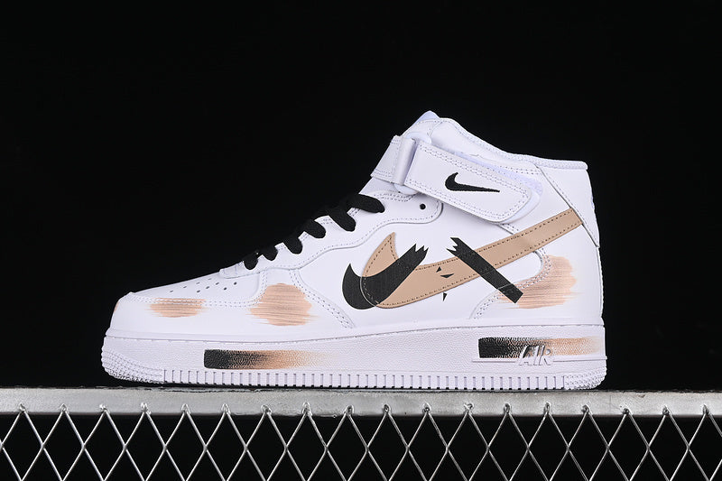 AIR FORCE 1 07 MID WHITE/BLACK/BROWN