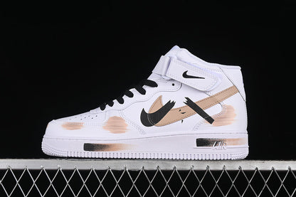 AIR FORCE 1 07 MID WHITE/BLACK/BROWN