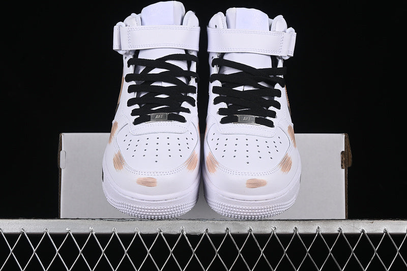 AIR FORCE 1 07 MID WHITE/BLACK/BROWN