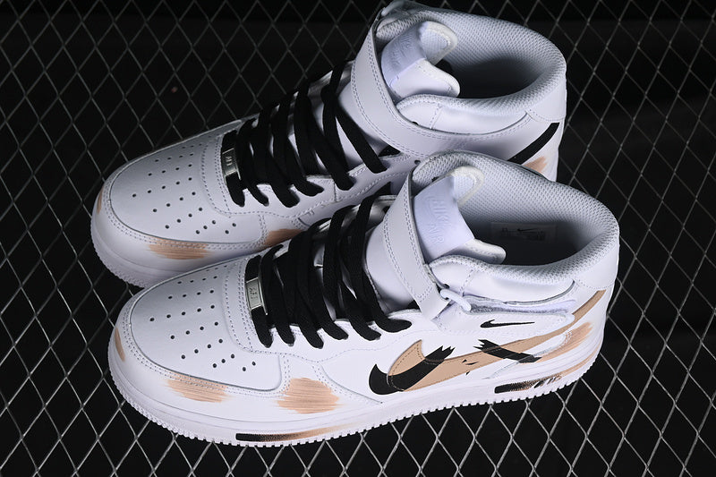 AIR FORCE 1 07 MID WHITE/BLACK/BROWN
