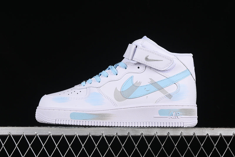 AIR FORCE 1 07 MID WHITE/GREY/BLUE