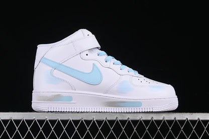 AIR FORCE 1 07 MID WHITE/GREY/BLUE