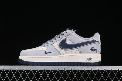 AIR FORCE 1 07 LOW WHITE/GREY/BLUE]
