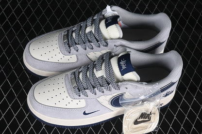 AIR FORCE 1 07 LOW WHITE/GREY/BLUE]