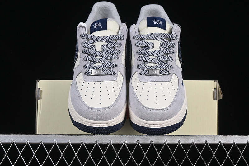 AIR FORCE 1 07 LOW WHITE/GREY/BLUE]