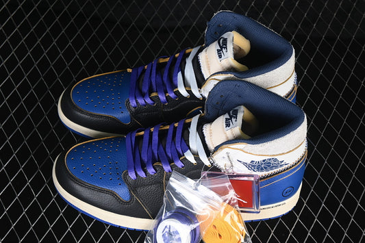 AIR JORDAN 1 RETRO AJ1 BLUE/BLACK/WHITE