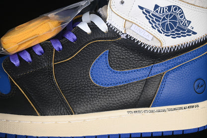 AIR JORDAN 1 RETRO AJ1 BLUE/BLACK/WHITE