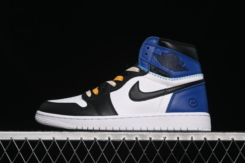 JORDAN 1 RETRO WHITE/BLACK/BLUE/YELLOW