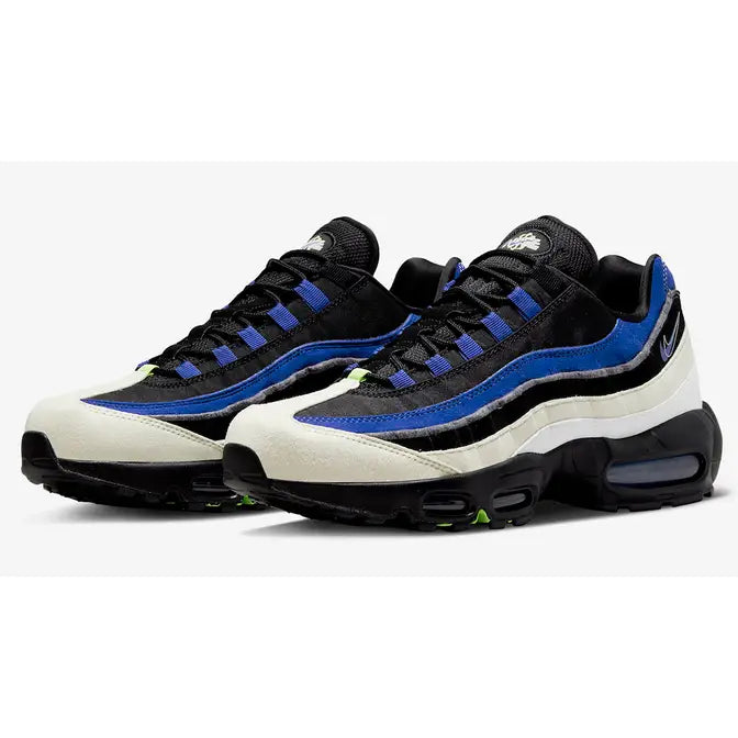 Air Max 95 Double Swooshes Black Blue