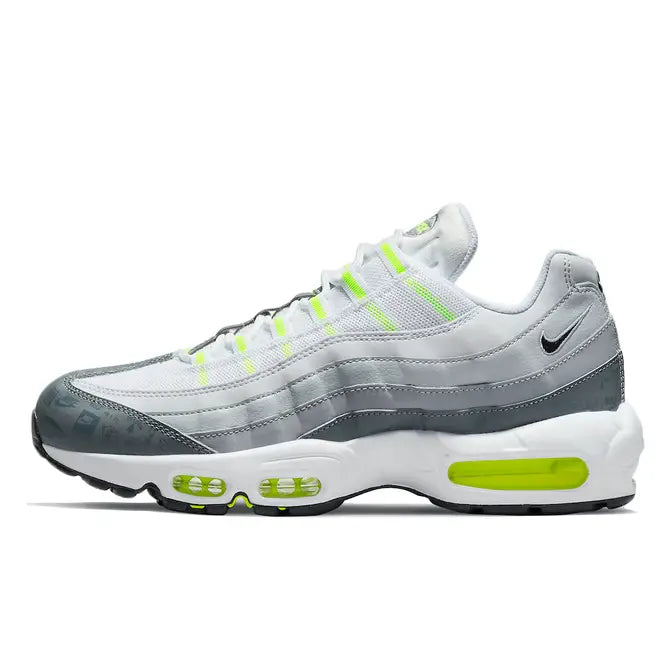 Air Max 95 Grey Volt Logo