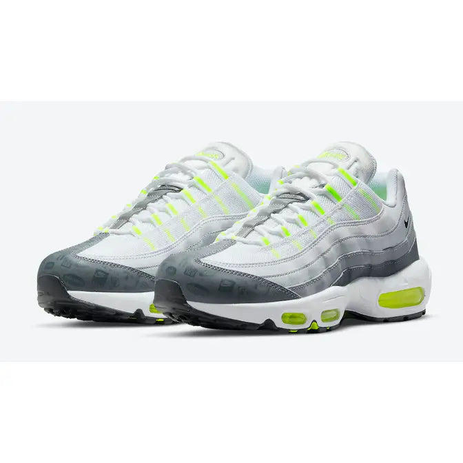 Air Max 95 Grey Volt Logo
